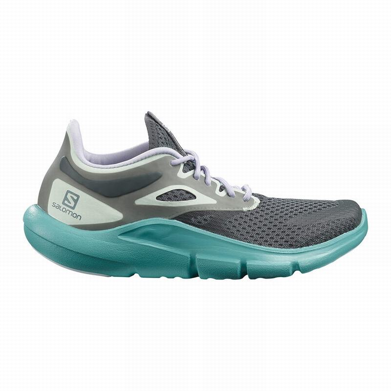 Salomon Israel PREDICT MOD - Womens Road Running Shoes - Dark Green/Purple (ENWV-63587)
